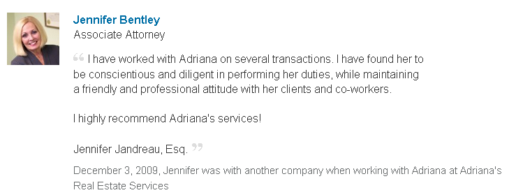 Adriana Real Estate ServicesJennifer B